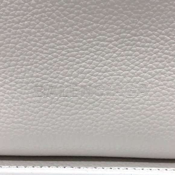 BALENCIAGA North South 2WAY bag Shoulder Bag Leather White/SilverHardware - Picture 2 of 16